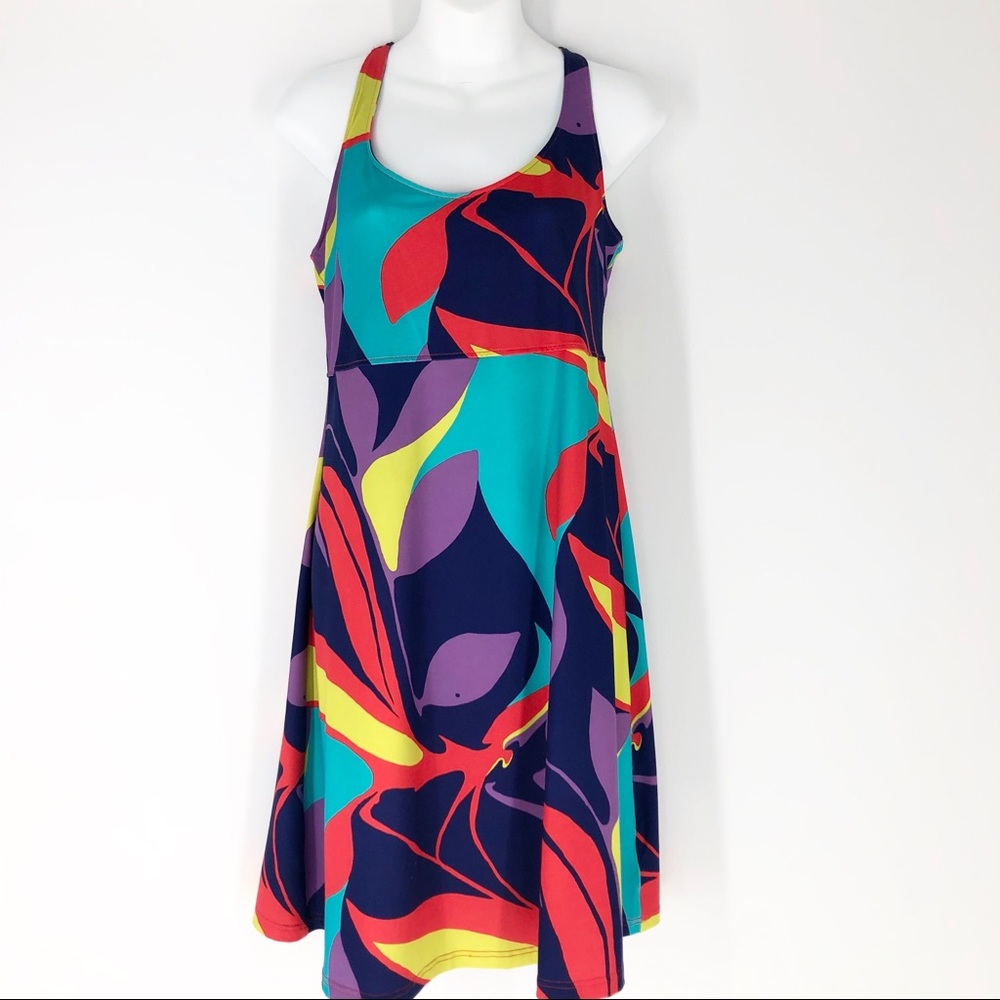 SOLD! Columbia Colorful Boho Medium Sporty Dress - Picture 2 of 8